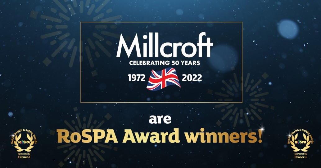 Millcroft receives the prestigious RoSPA President’s Award following 11 consecutive Gold Awards